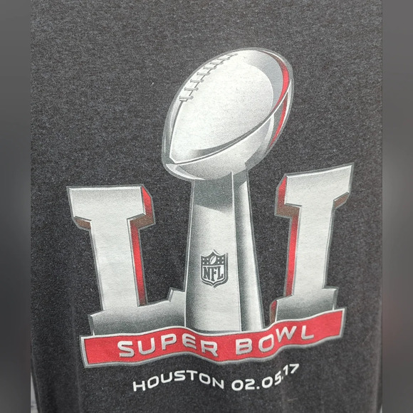 Majestic T-Shirt Tee NFL Superbowl 2017 New England Patriots Atlanta  Falcons XL - Picture 4 of 10